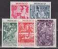 Монако 1972, Охрана памятников, 5 марок-миниатюра